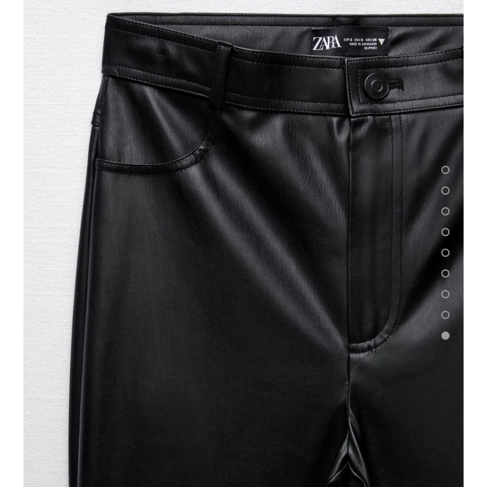 Zara faux leather leggings - Picture 2 of 8